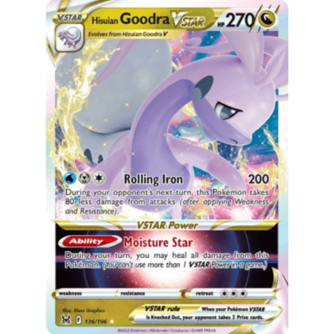 Hisuian Goodra VSTAR 136 - Holofoil SWSH11 Lost Origin - Ultra Rare