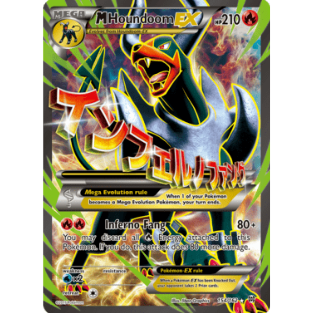 M Houndoom EX (Full Art) 154/162 - Holofoil XY BREAKthrough - Ultra Rare