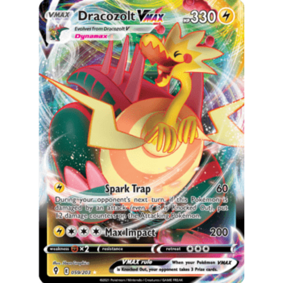 Dracozolt VMAX 059 - Holofoil SWSH07 Evolving Skies - Ultra Rare