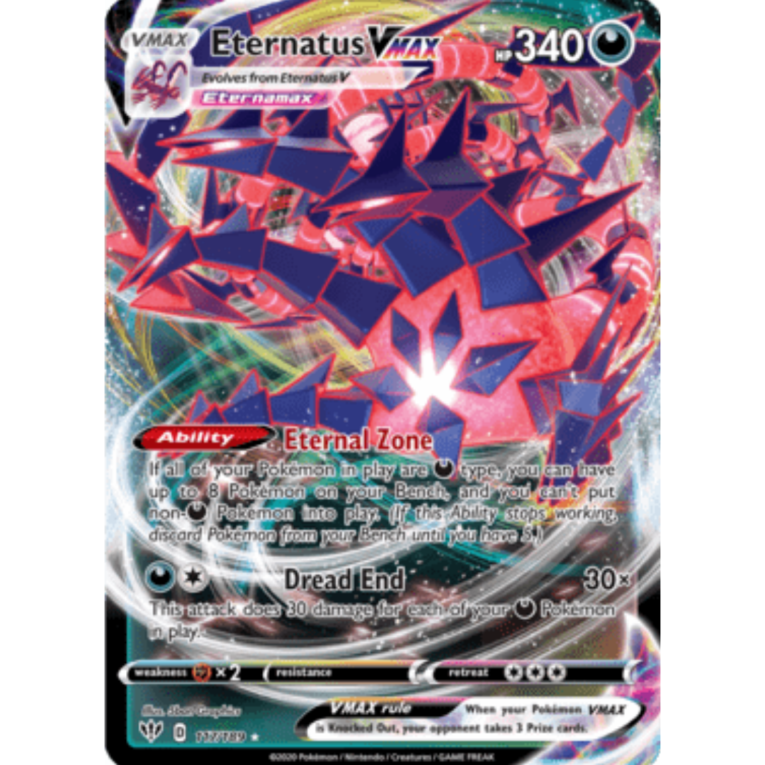 Eternatus VMAX 117 - Holofoil SWSH03 Darkness Ablaze - Ultra Rare