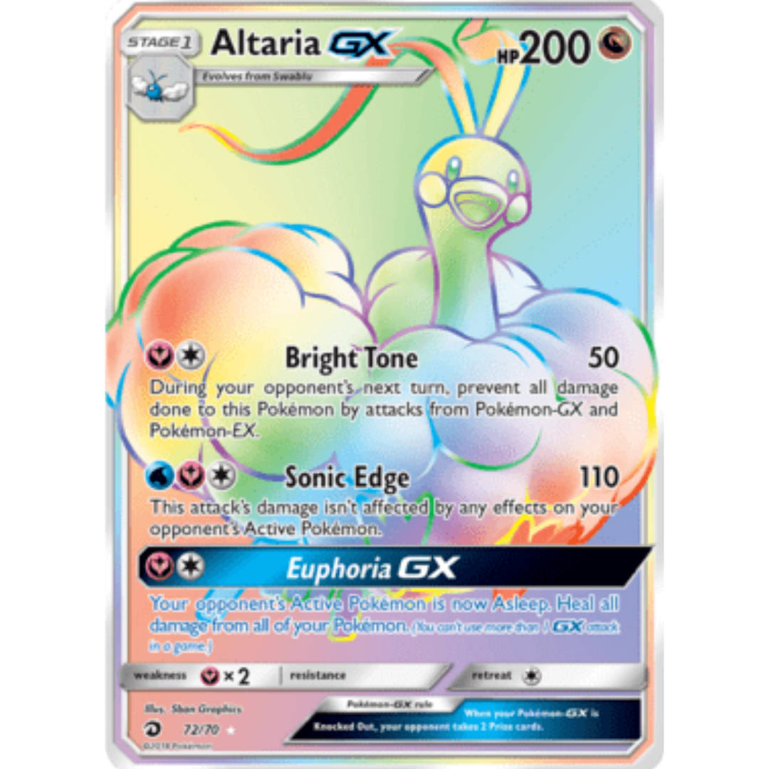 Altaria GX (Secret) - Holofoil Dragon Majesty - Secret Rare