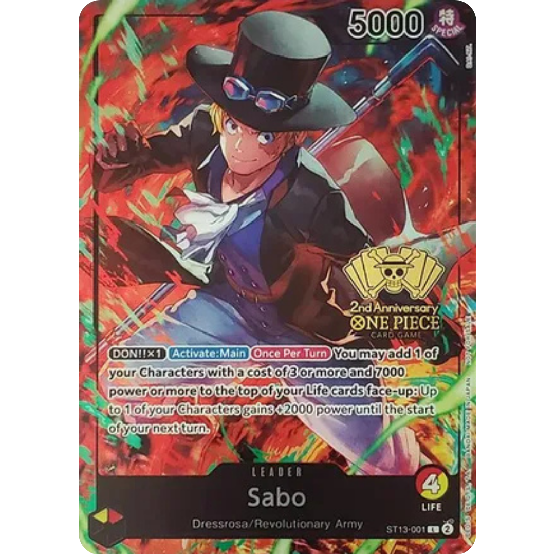 Sabo (2nd Anniversary Tournament) (ST13-001) - One Piece Promotion Cards Foil