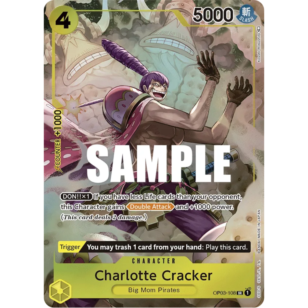 Charlotte Cracker (Alternate Art) (OP03-108) - Pillars of Strength Foil