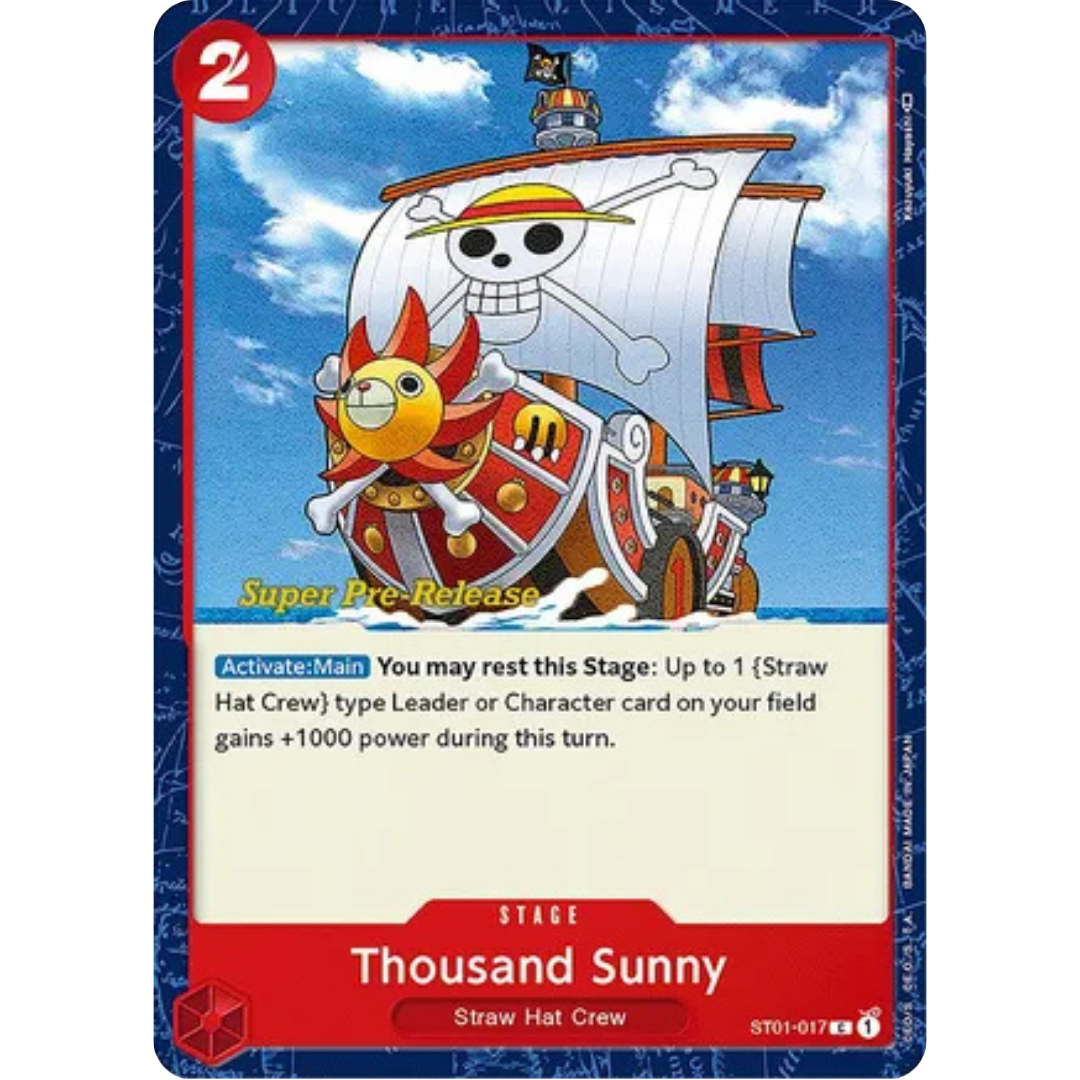Thousand Sunny (ST01-017) - Super Pre-Release Starter Deck 1: Straw Hat Crew