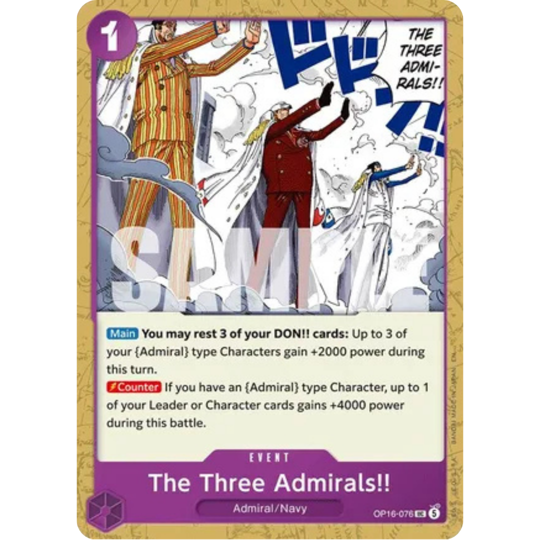 The Three Admirals!! (OP16-076) - The Time of Battle