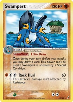 Swampert - 27/100 (EX Crystal Guardians)/100 - Holofoil Deck Exclusives - Holo Rare