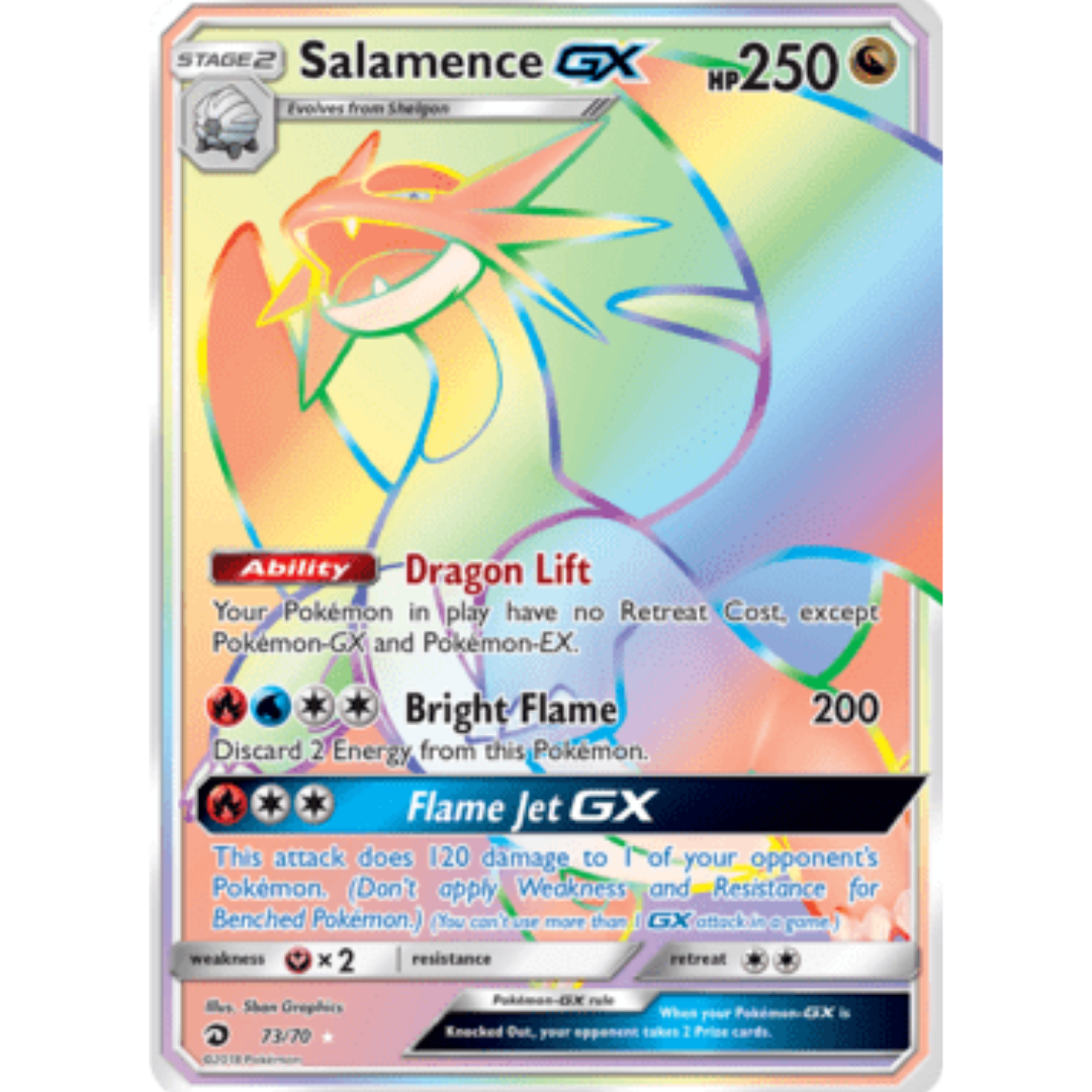 Salamence GX (Secret) - Holofoil Dragon Majesty - Secret Rare