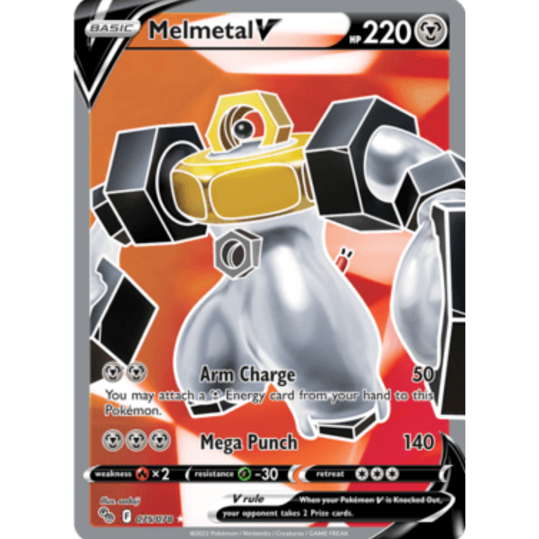 Melmetal V (Full Art) 075/078 - Holofoil Pokemon GO - Ultra Rare