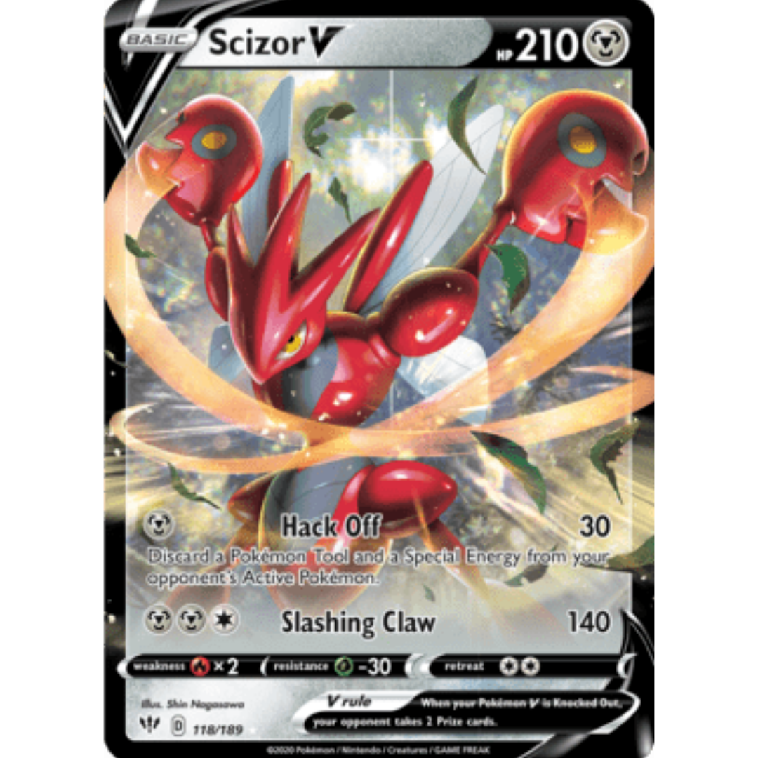 Scizor V 118 - Holofoil SWSH03 Darkness Ablaze - Ultra Rare
