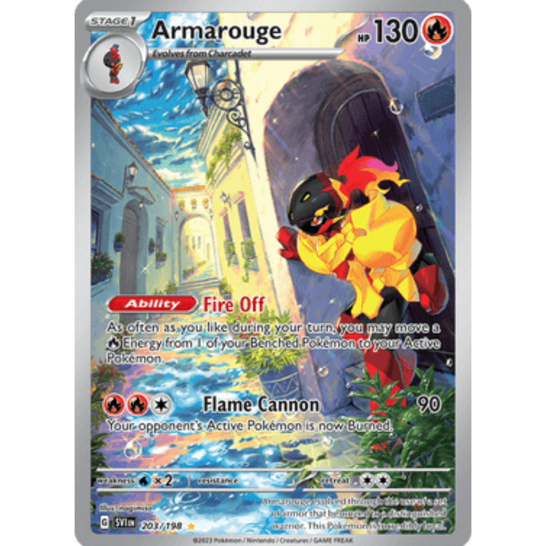 Armarouge 203/198 - Holofoil SV01 Scarlet & Violet Base Set - Illustration Rare