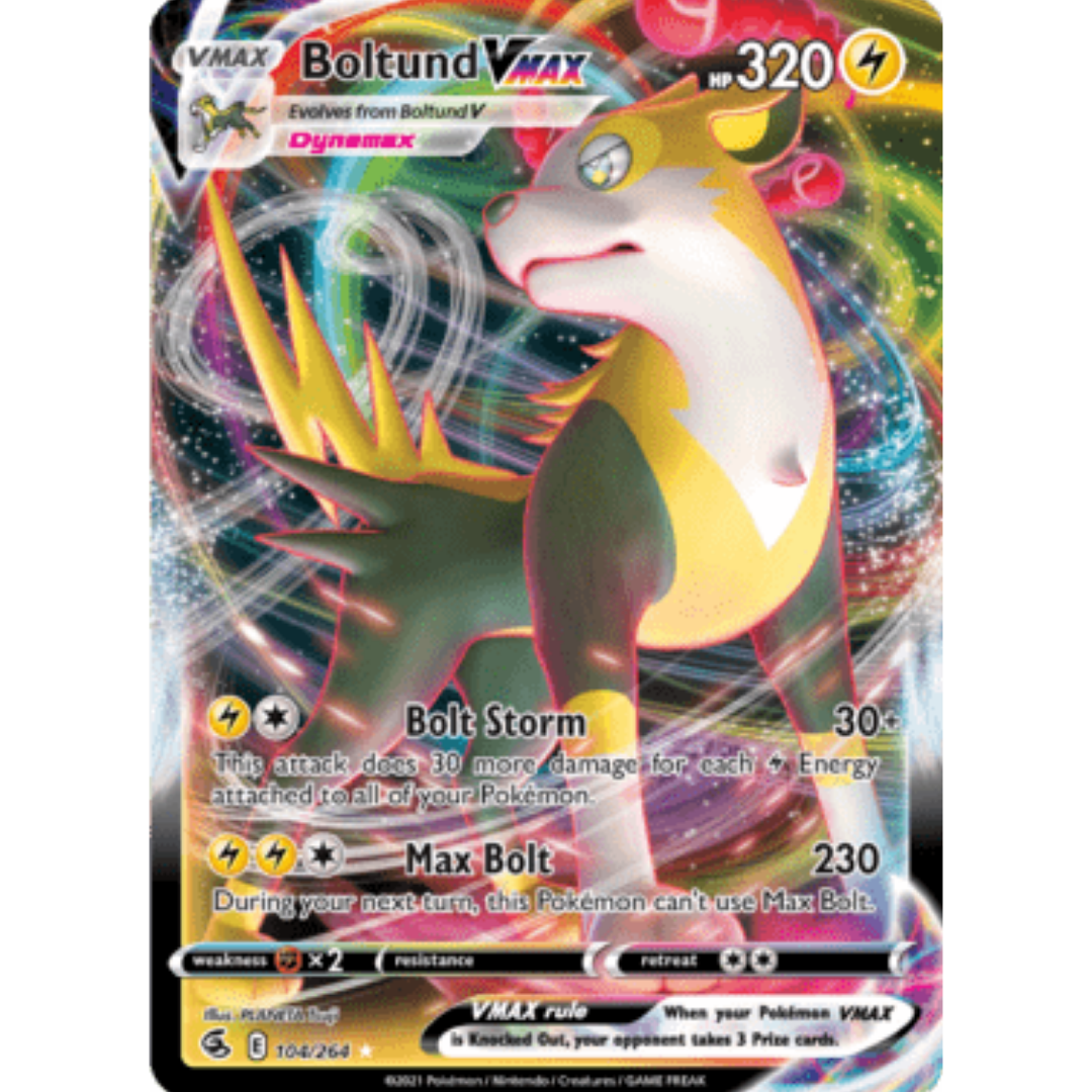 Boltund VMAX 104 - Holofoil SWSH08 Fusion Strike - Ultra Rare