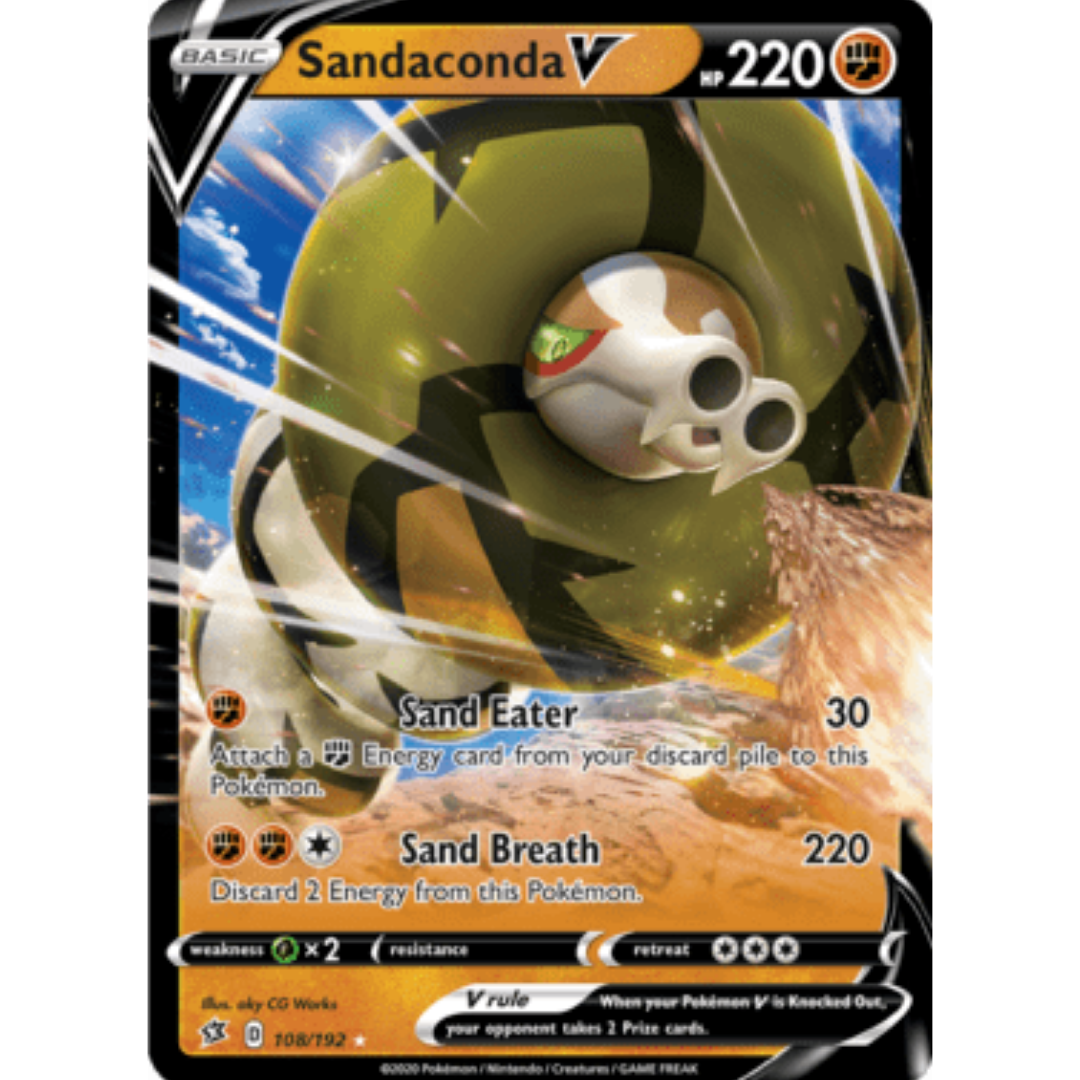 Sandaconda V 108 - Holofoil SWSH02 Rebel Clash - Ultra Rare