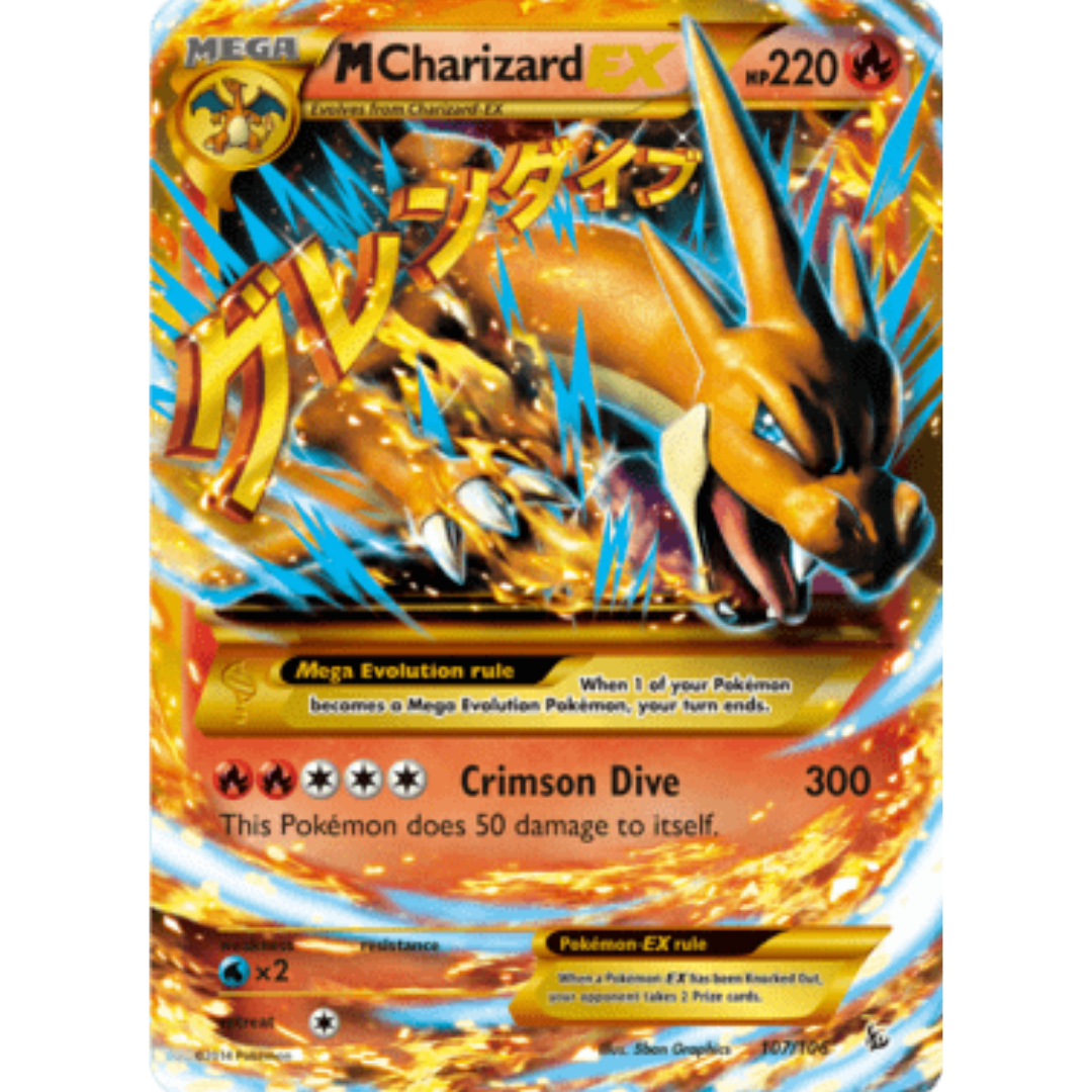 M Charizard EX (Y) (Secret) 107 - Holofoil XY Flashfire - Secret Rare