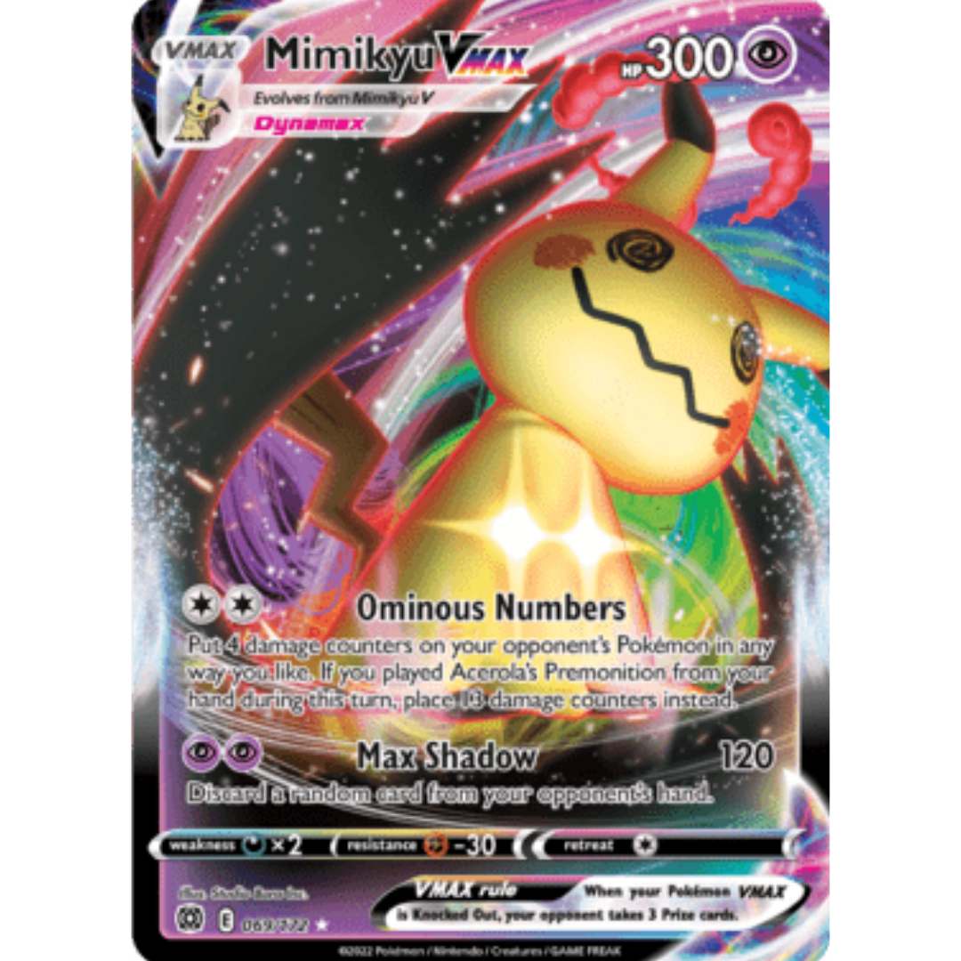 Mimikyu VMAX 069 - Holofoil SWSH09 Brilliant Stars - Ultra Rare