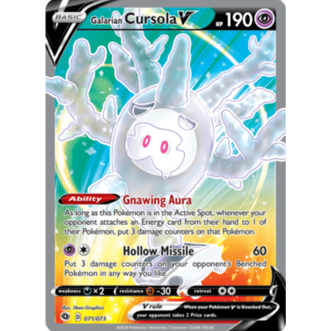 Galarian Cursola V (Full Art) 071 - Holofoil Champions Path - Ultra Rare