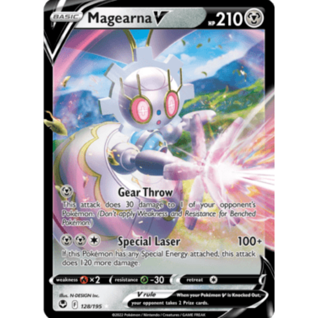 Magearna V 128 - Holofoil SWSH12 Silver Tempest - Ultra Rare