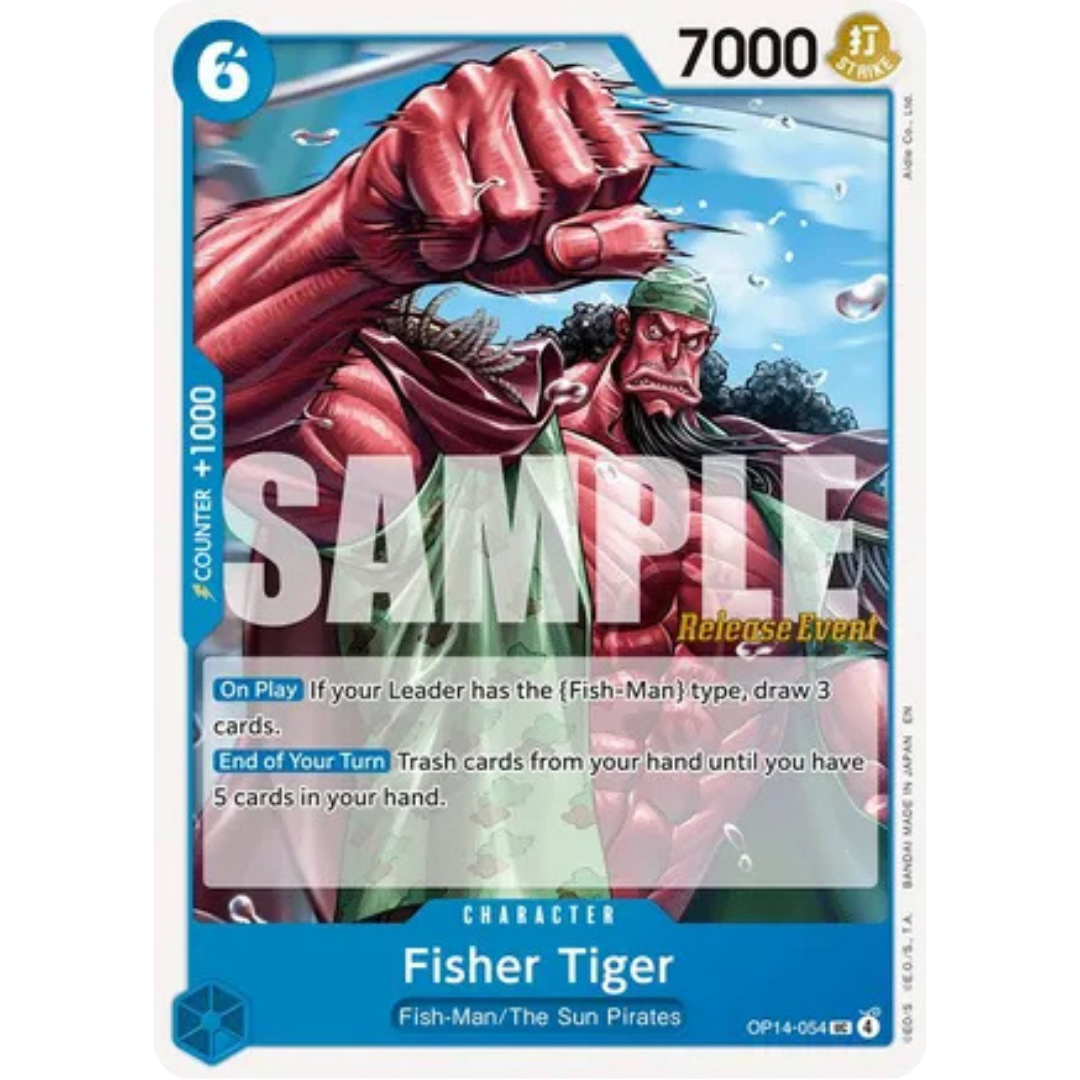 Fisher Tiger (OP14-054) - The Azure Sea's Seven Release Event Cards