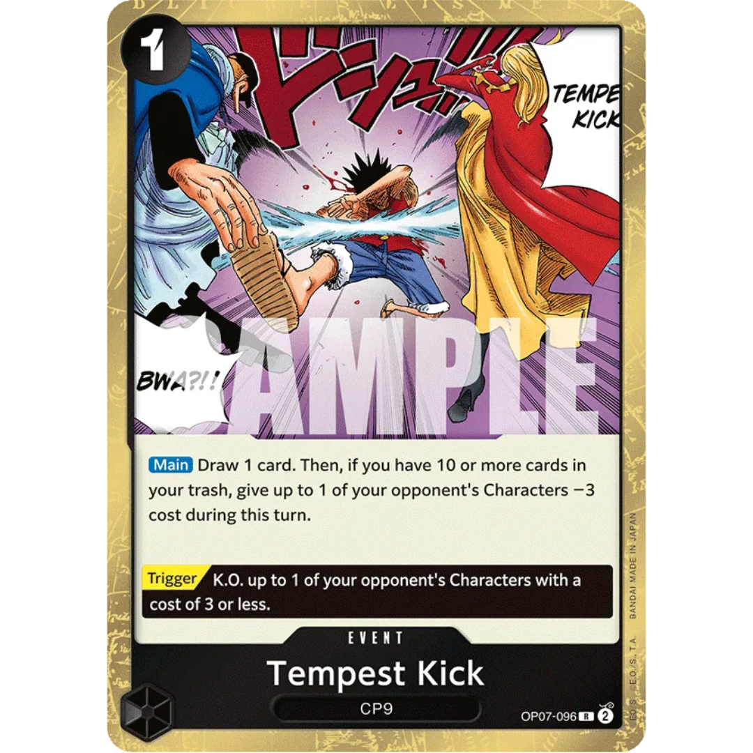 Tempest Kick (OP07-096) - 500 Years in the Future Foil