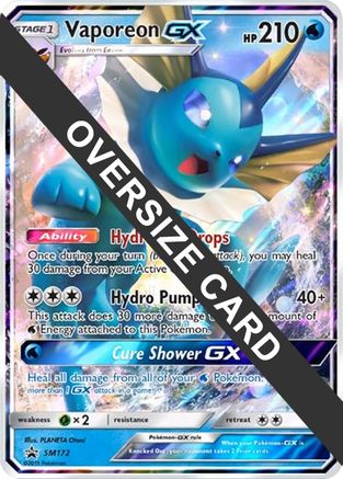 Vaporeon GX - SM172 - Holofoil Jumbo Cards - Promo