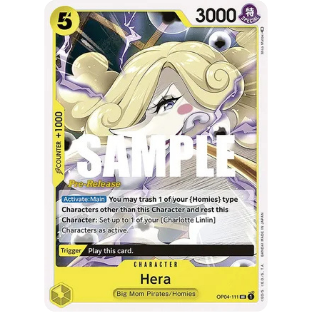 Hera (OP04-111) - Kingdoms of Intrigue Pre-Release Cards