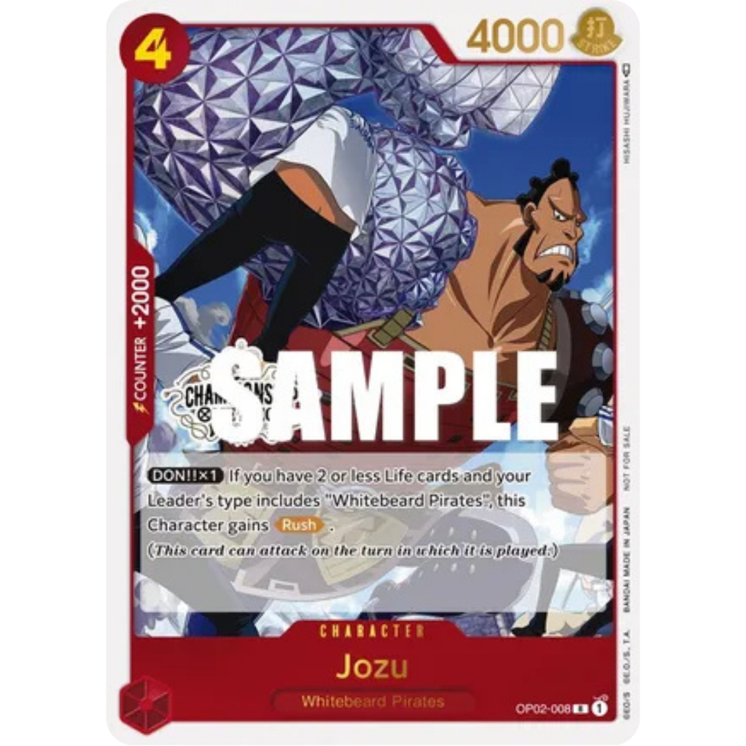 Jozu (Store Championship Participation Pack Vol. 2) (OP02-008) - One Piece Promotion Cards Foil