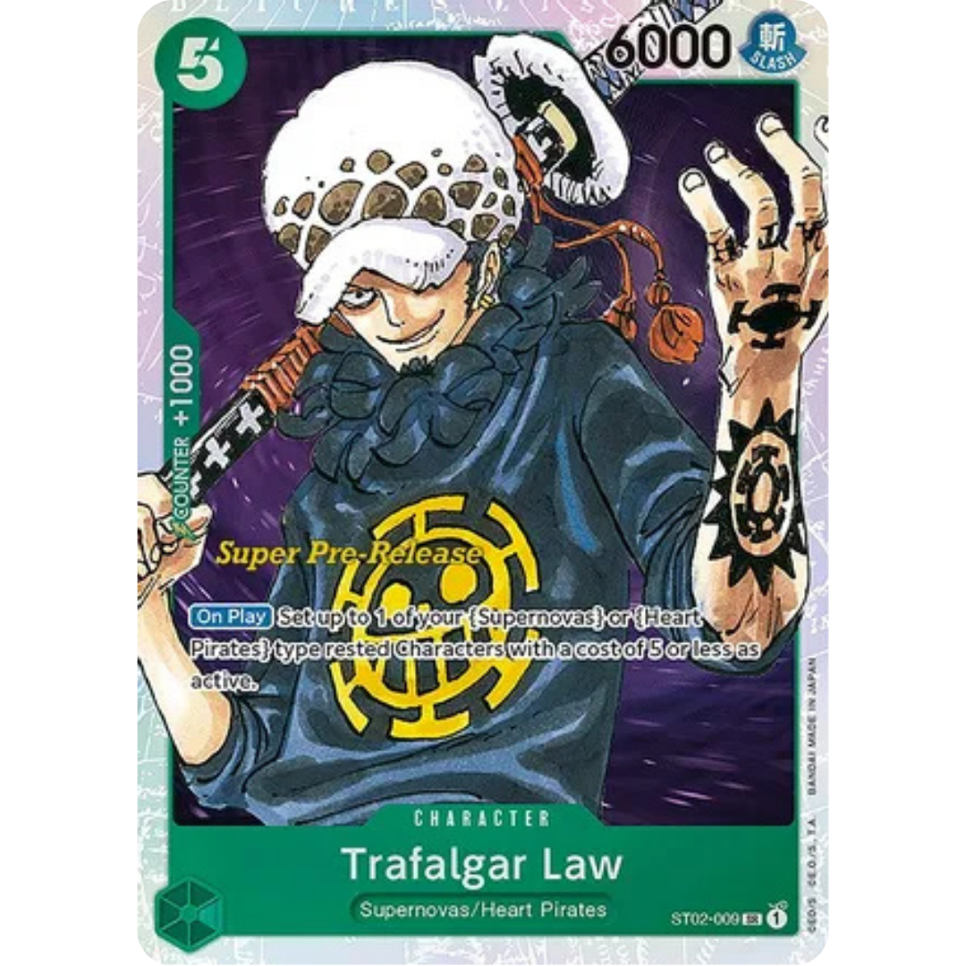 Trafalgar Law (ST02-009) - Super Pre-Release Starter Deck 2: Worst Generation Foil