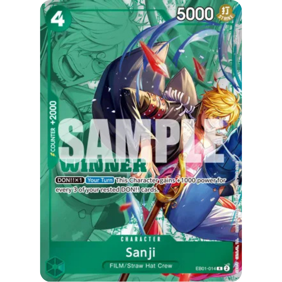 Sanji (Winner Pack 2025 Vol. 1) (EB01-014) - One Piece Promotion Cards Foil