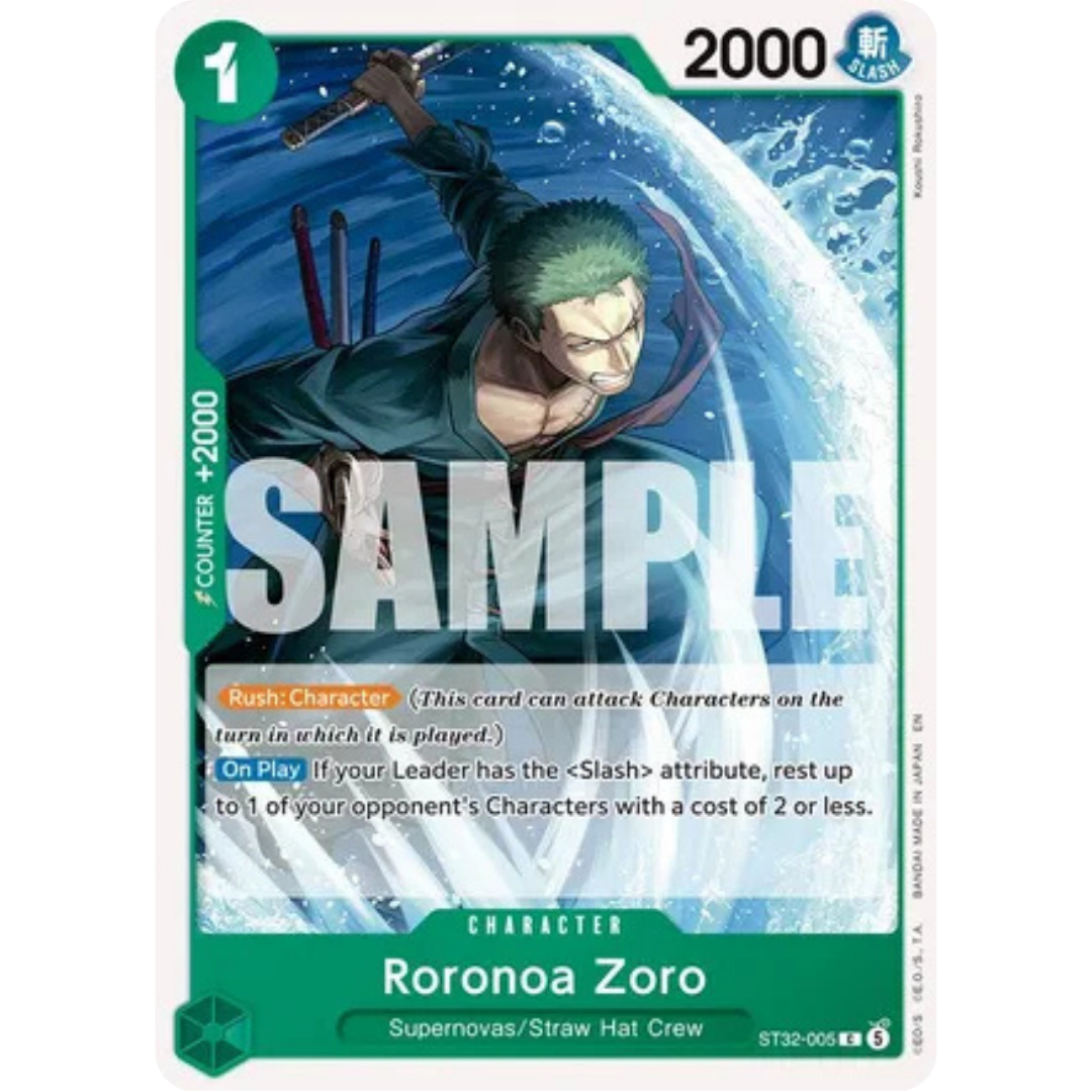 Roronoa Zoro (ST32-005) (ST32-005) - Starter Deck 32: GREEN Roronoa Zoro