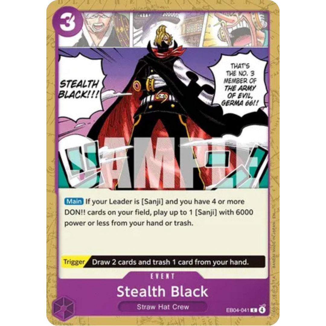Stealth Black (EB04-041) - The Azure Sea's Seven