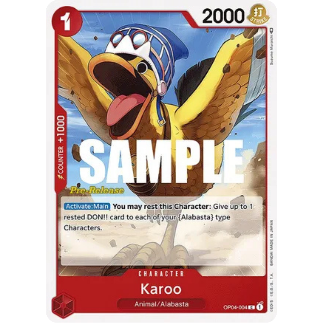 Karoo (OP04-004) - Kingdoms of Intrigue Pre-Release Cards