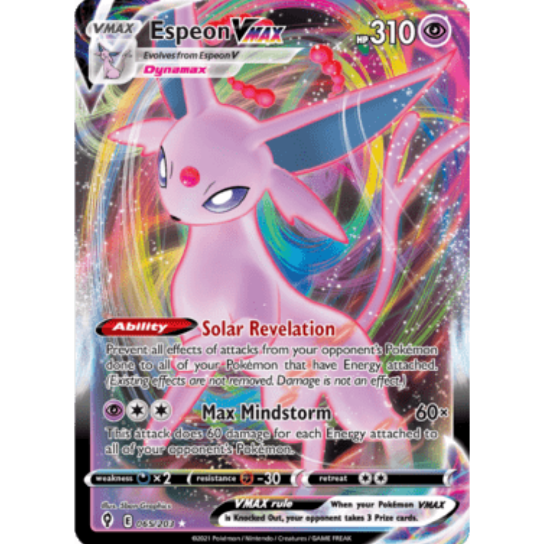 Espeon VMAX 065 - Holofoil SWSH07 Evolving Skies - Ultra Rare