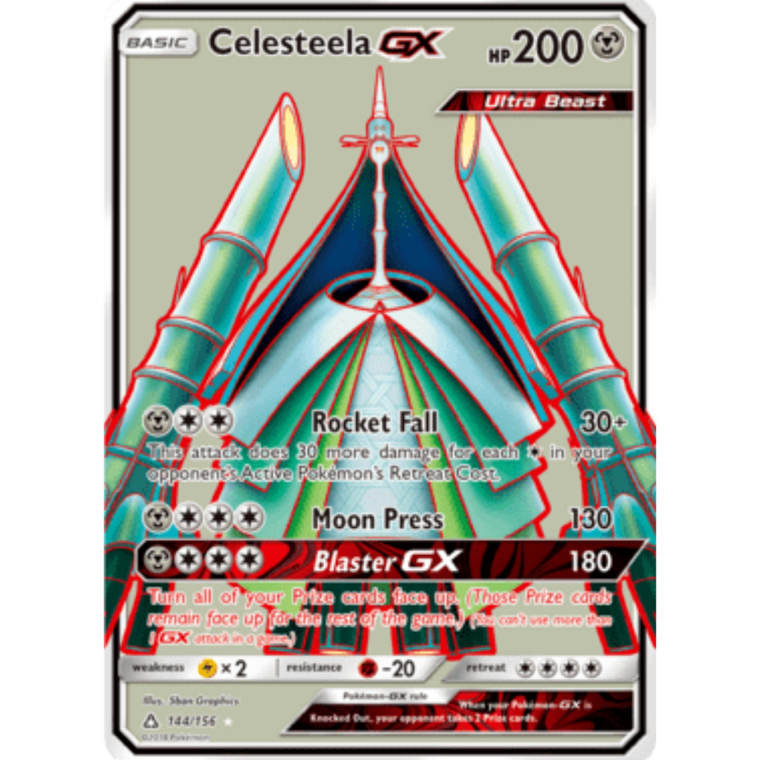 Celesteela GX (Full Art)/156 - Holofoil SM Ultra Prism - Ultra Rare