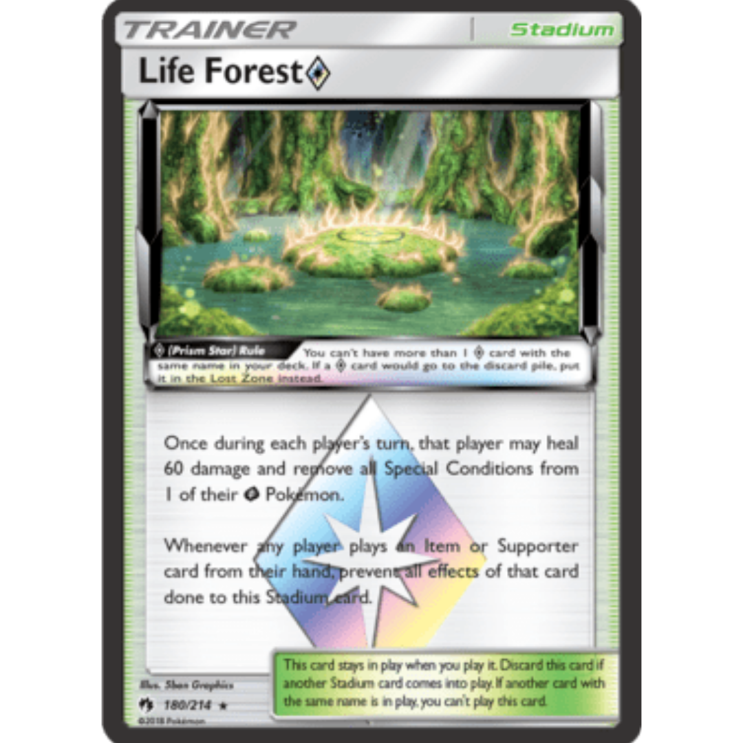 Life Forest Prism Star 180 - Holofoil SM Lost Thunder - Prism Rare