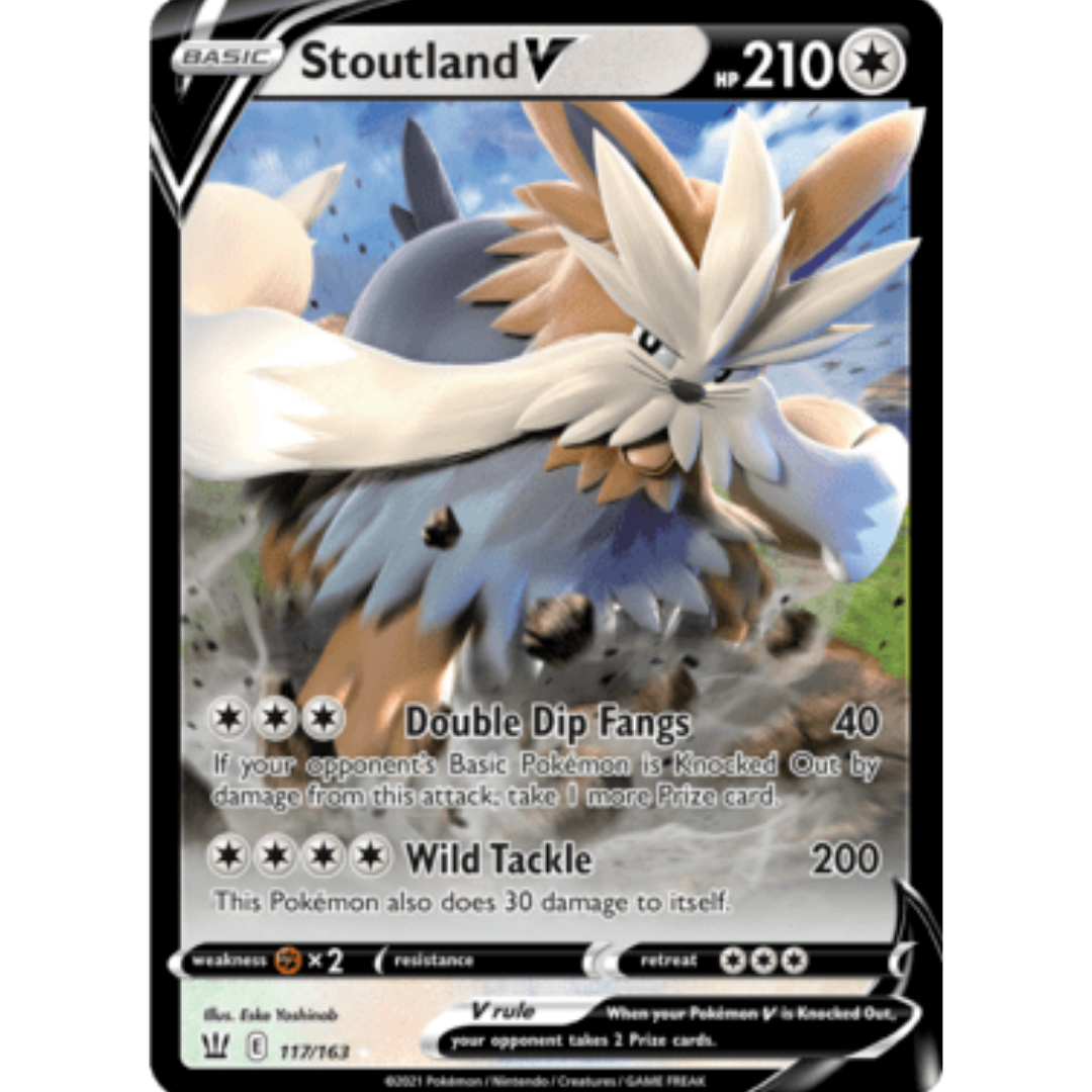 Stoutland V 117 - Holofoil SWSH05 Battle Styles - Ultra Rare