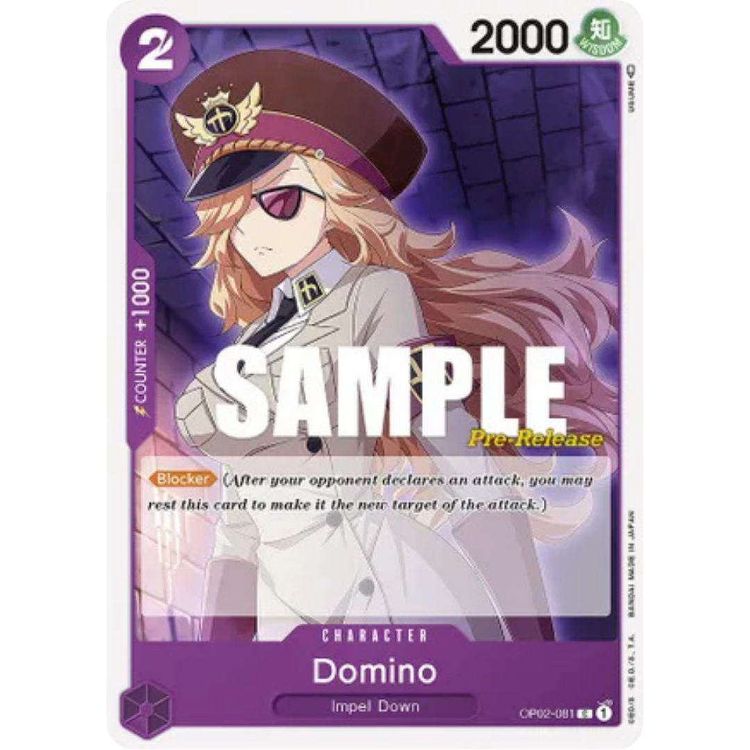 Domino (OP02-081) - Paramount War Pre-Release Cards