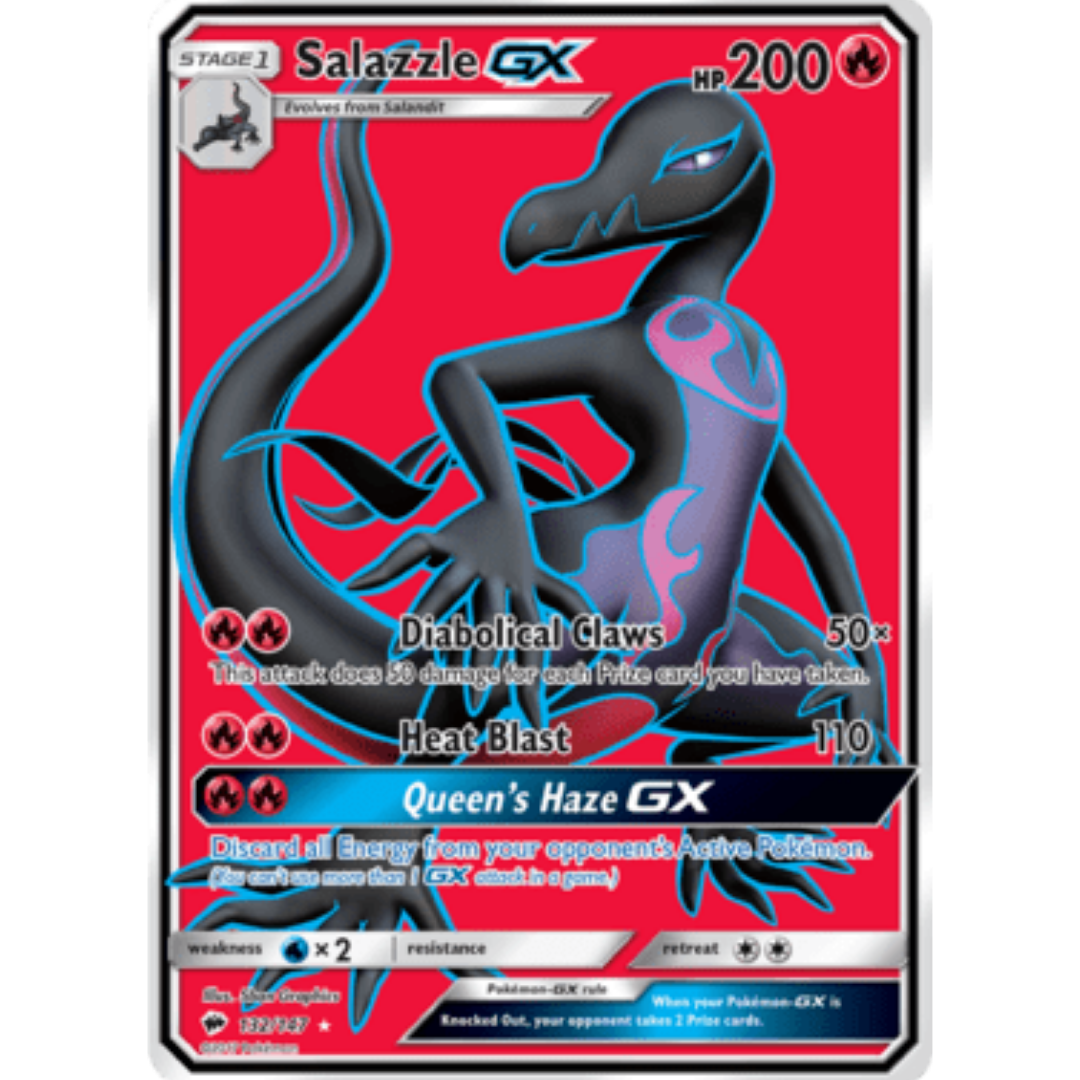Salazzle GX (Full Art) 132/147 - Holofoil SM Burning Shadows - Ultra Rare