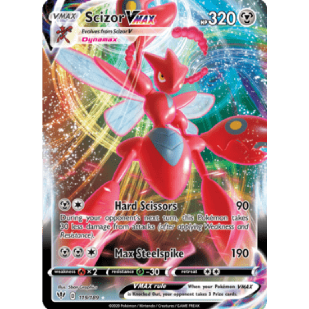 Scizor VMAX 119 - Holofoil SWSH03 Darkness Ablaze - Ultra Rare