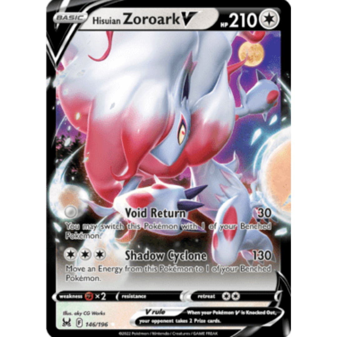 Hisuian Zoroark V 146 - Holofoil SWSH11 Lost Origin - Ultra Rare
