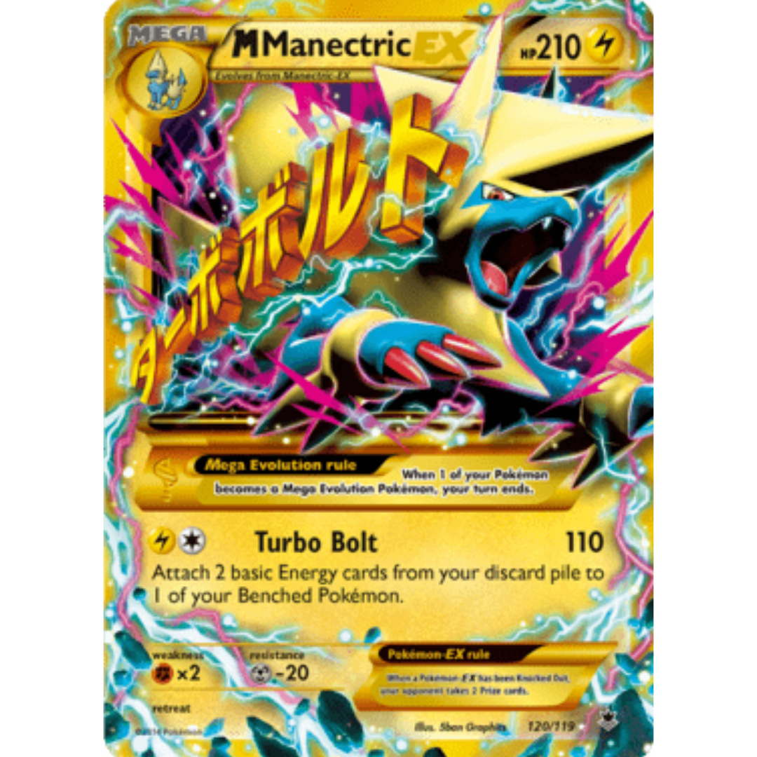M Manectric EX (120 Secret Rare) - Holofoil XY Phantom Forces - Secret Rare