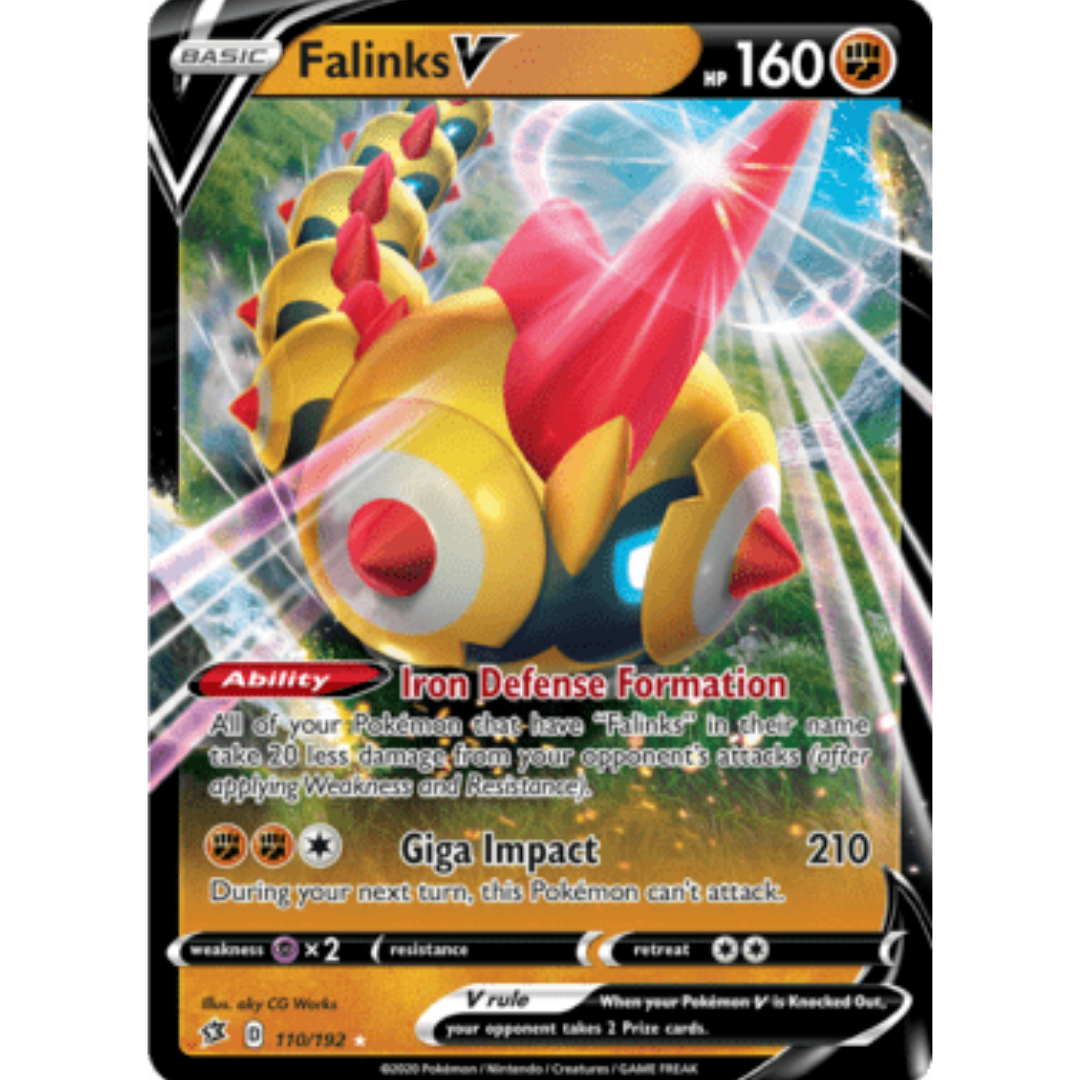 Falinks V 110 - Holofoil SWSH02 Rebel Clash - Ultra Rare