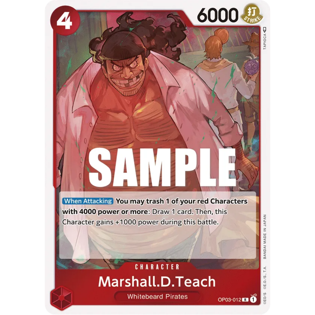Marshall.D.Teach (OP03-012) - Pillars of Strength Foil