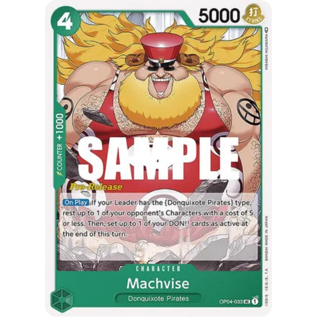 Machvise (OP04-033) - Kingdoms of Intrigue Pre-Release Cards