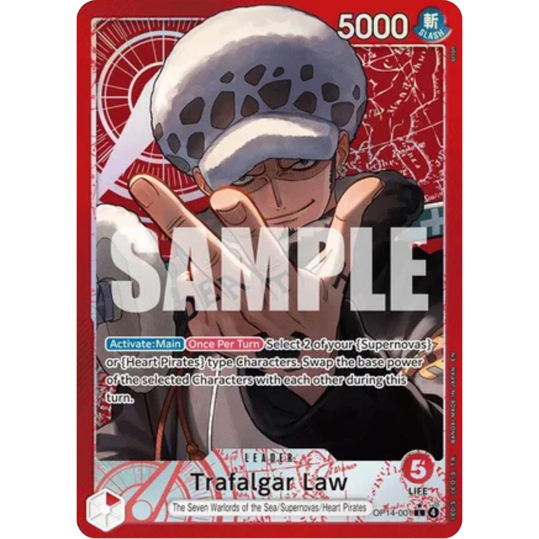 Trafalgar Law (Alternate Art) (OP14-001) - The Azure Sea's Seven Foil