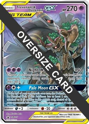 Trevenant & Dusknoir GX - SM217 - Holofoil Jumbo Cards - Promo