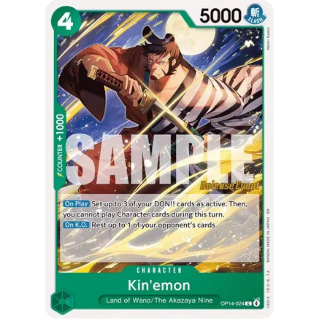 Kin'emon (OP14-024) - The Azure Sea's Seven Release Event Cards