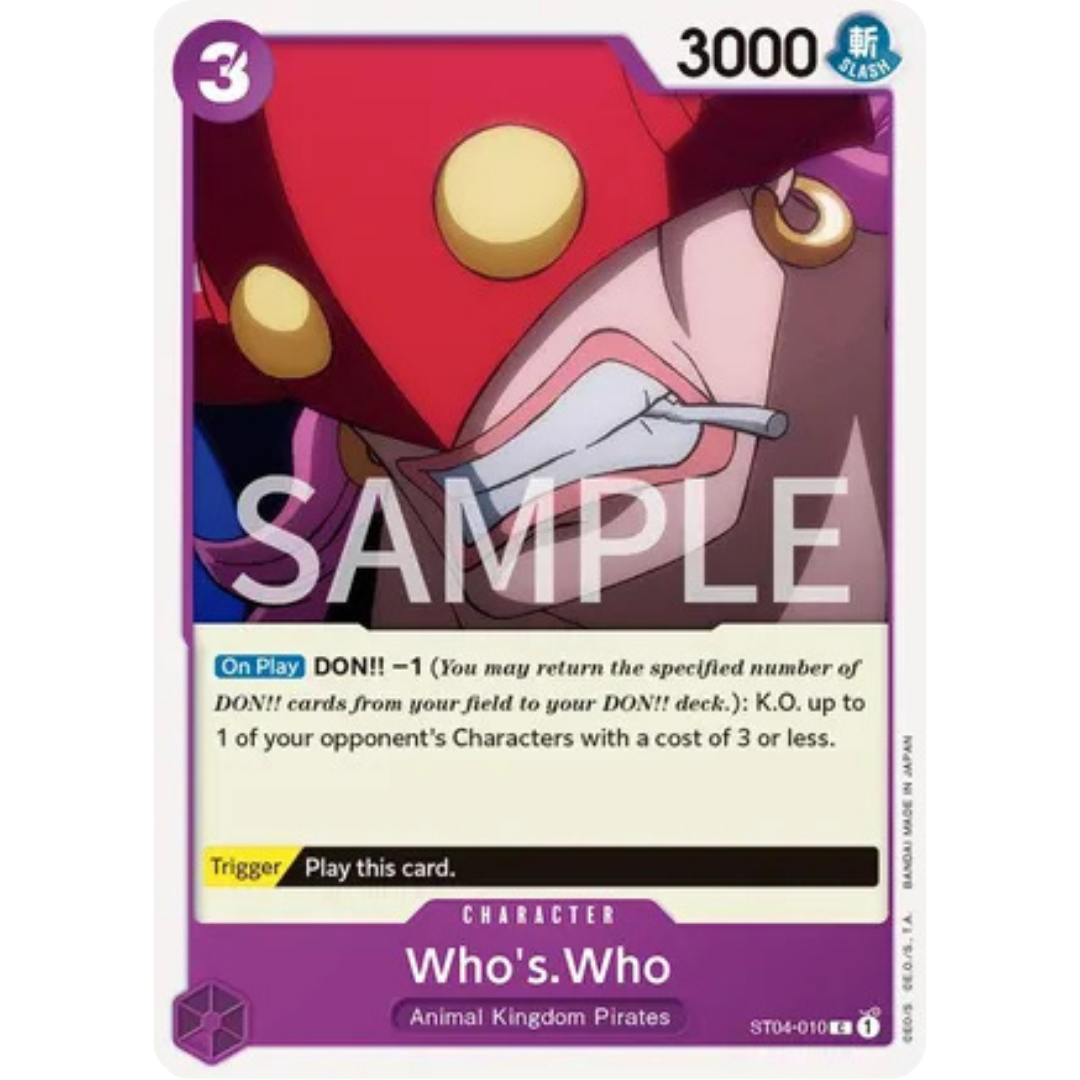 Who's.Who (ST04-010) - Revision Pack Cards