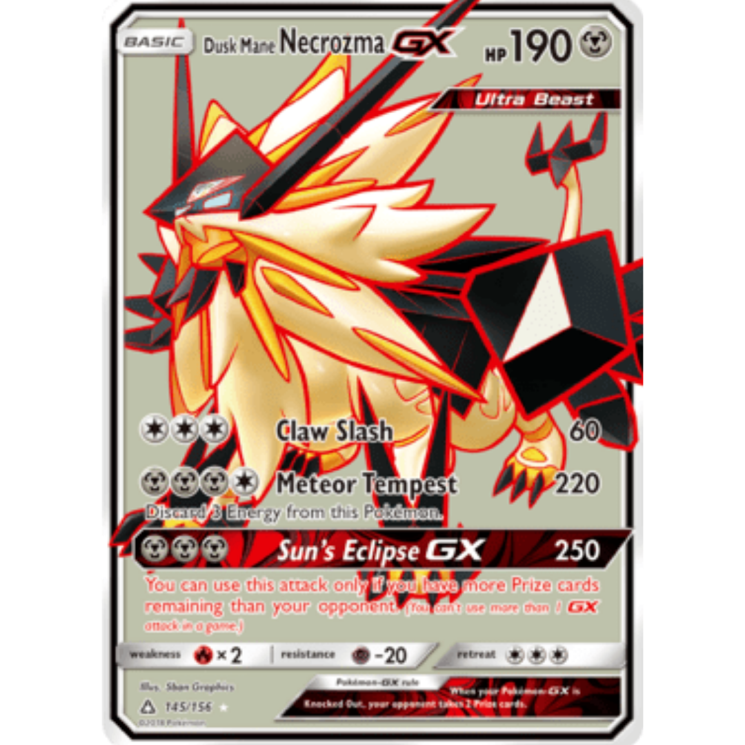 Dusk Mane Necrozma GX (Full Art) - Holofoil SM Ultra Prism - Ultra Rare