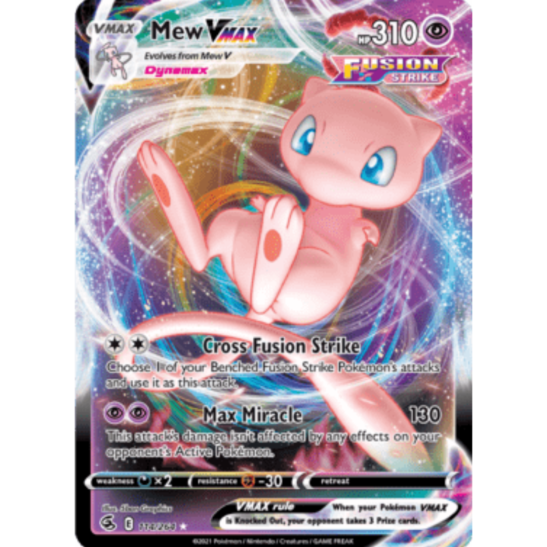Mew VMAX 114 - Holofoil SWSH08 Fusion Strike - Ultra Rare