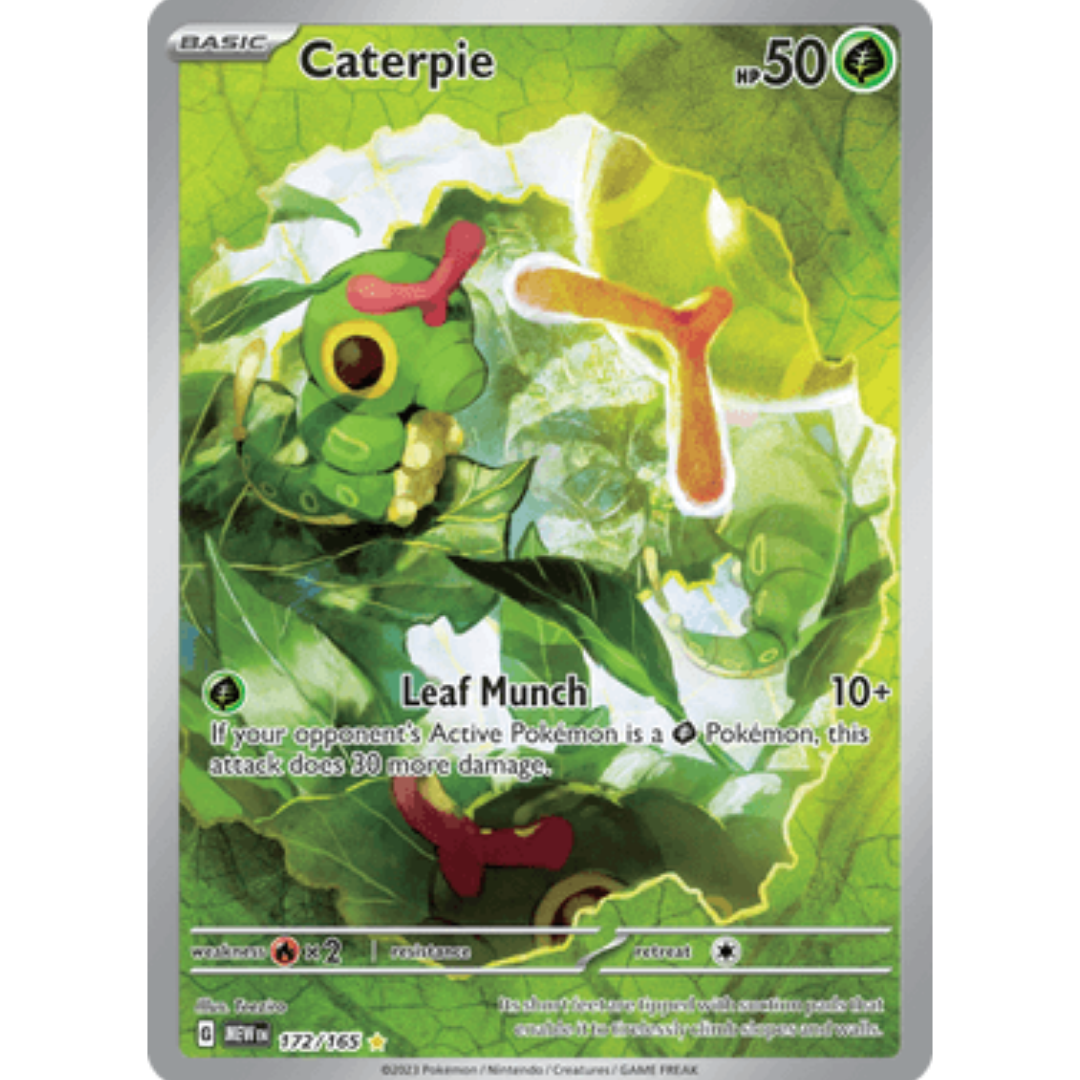 Caterpie 172/165 - Holofoil SV Scarlet & Violet 151 - Illustration Rare
