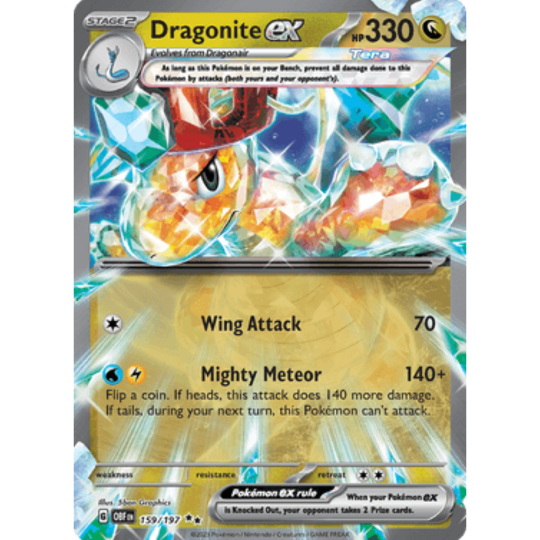 Dragonite ex 159 - Holofoil SV03 Obsidian Flames - Double Rare